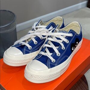 Blue CDGs with Black Heart